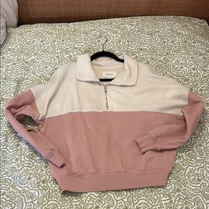 The Great. Half Zip Fleece Sweatshirt Sz 1/S (Also have matching pants!)